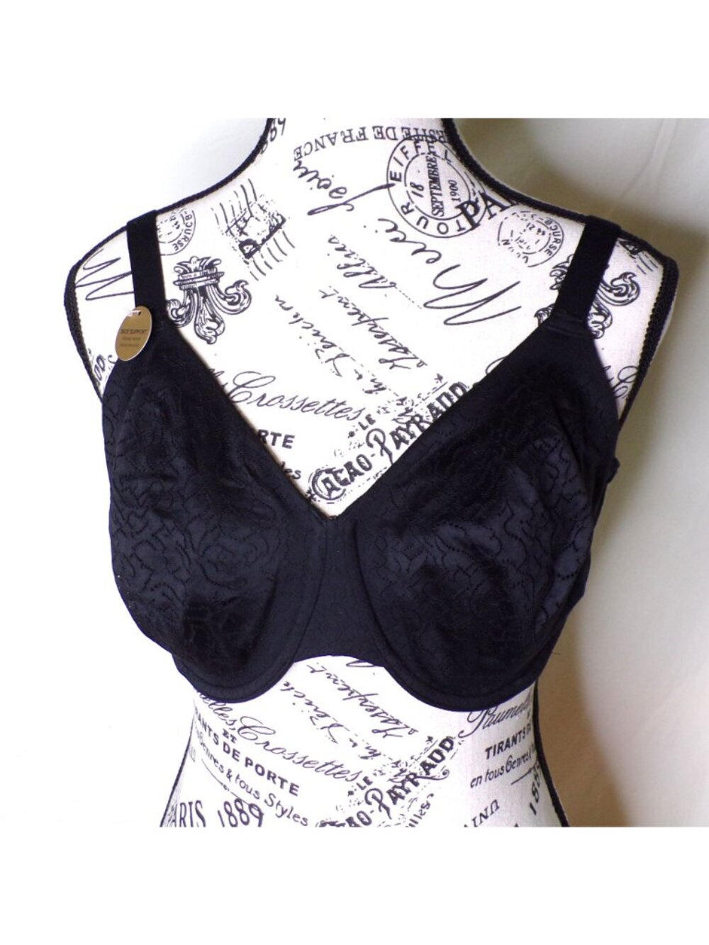 🆕WACOAL Inside Job Full Unpadded Underwire Bra 38G Black #855345 - Picture 5 of 8